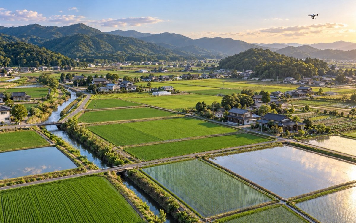 農地の測量イメージ